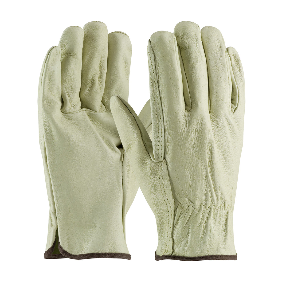 PIP Industry Grade Top Grain Pigskin Leather Drivers Glove - Straight Thumb