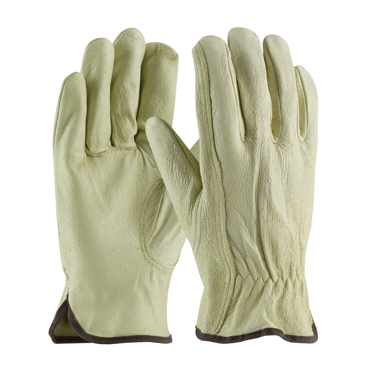 PIP Economy Grade Top Grain Pigskin Leather Drivers Glove - Keystone Thumb