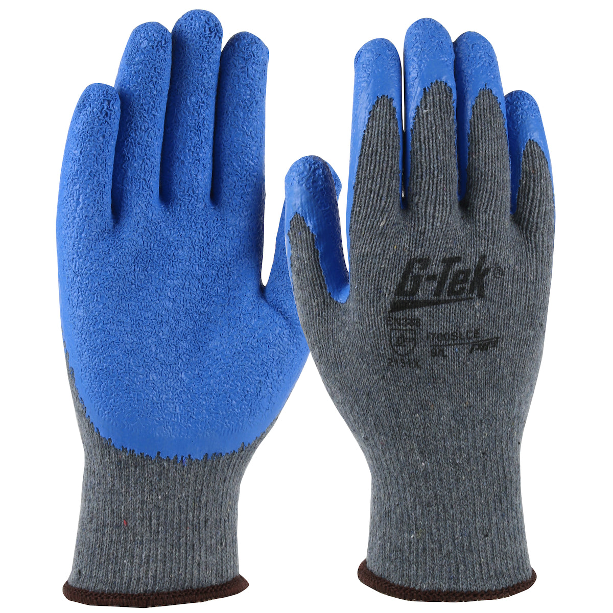 PIP Economy Light Weight Seamless Knit Polyester Glove with Latex Coated Crinkle Grip on Palm & Fingers