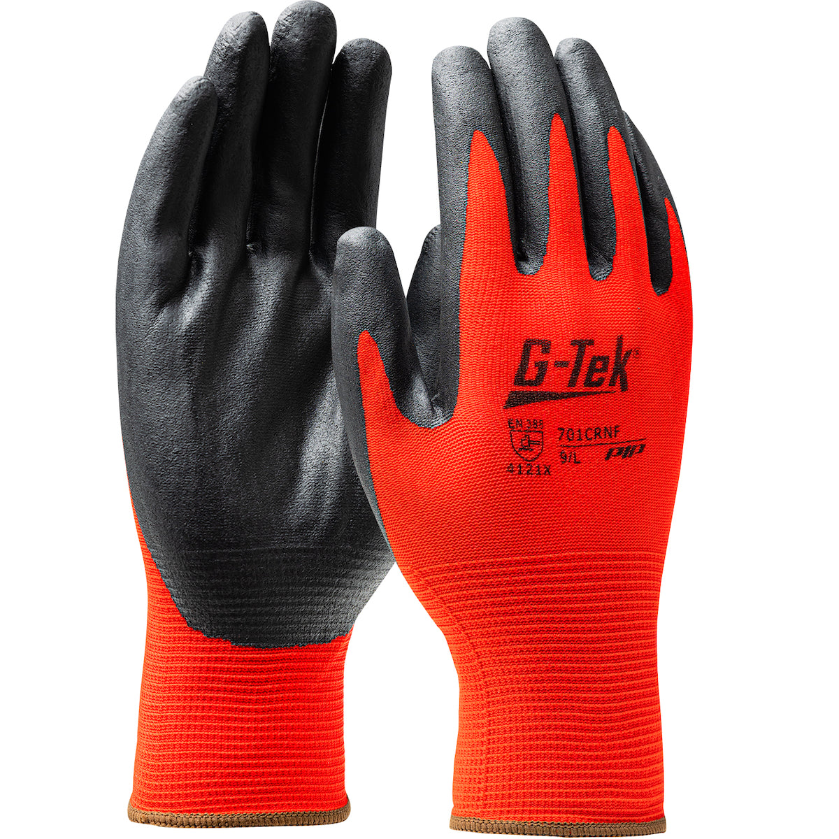 PIP Economy Seamless Knit Nylon Glove with Nitrile Coated Foam Grip on Palm &amp; Fingers - 15 Gauge