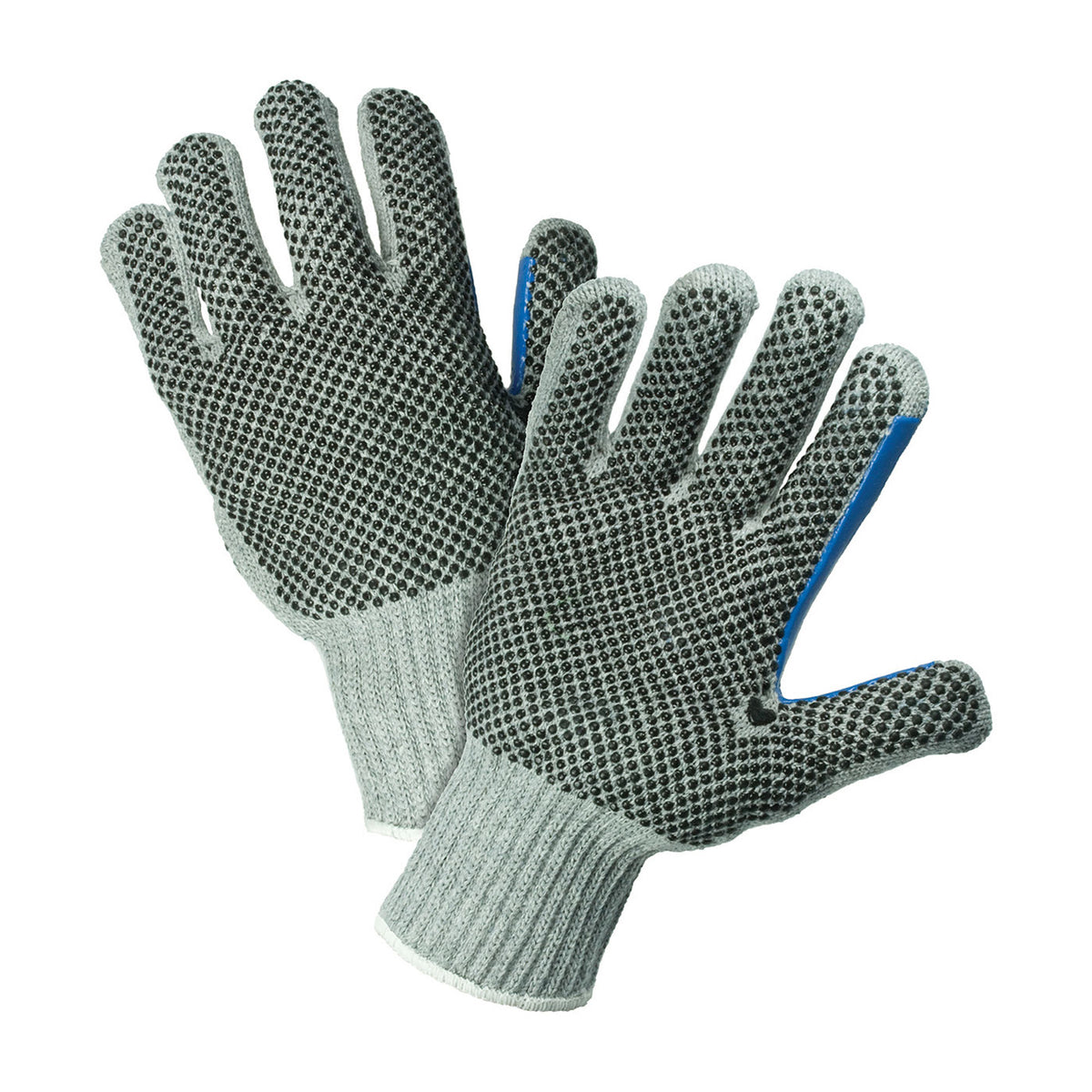 PIP Heavy Weight Seamless Knit Cotton/Polyester Glove with PVC Dotted Grip - Double-Sided w/ Extended Thumb Crotch