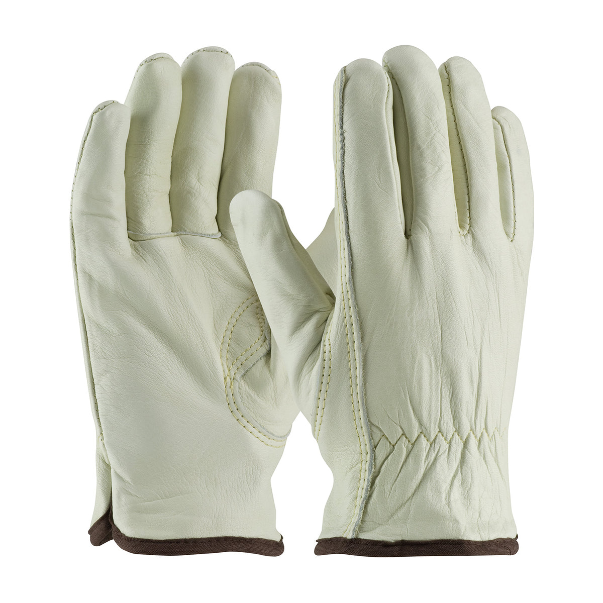 PIP Economy Top Grain Cowhide Leather Drivers Glove with Natural Thermal Lining - Keystone Thumb