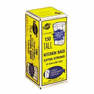 FLEX-O-BAG® Trash Can Liners and Contractor Bags, 55 gal, 1.75 mil, 36 in X 56 in, Black, High Count Industrial Liner
