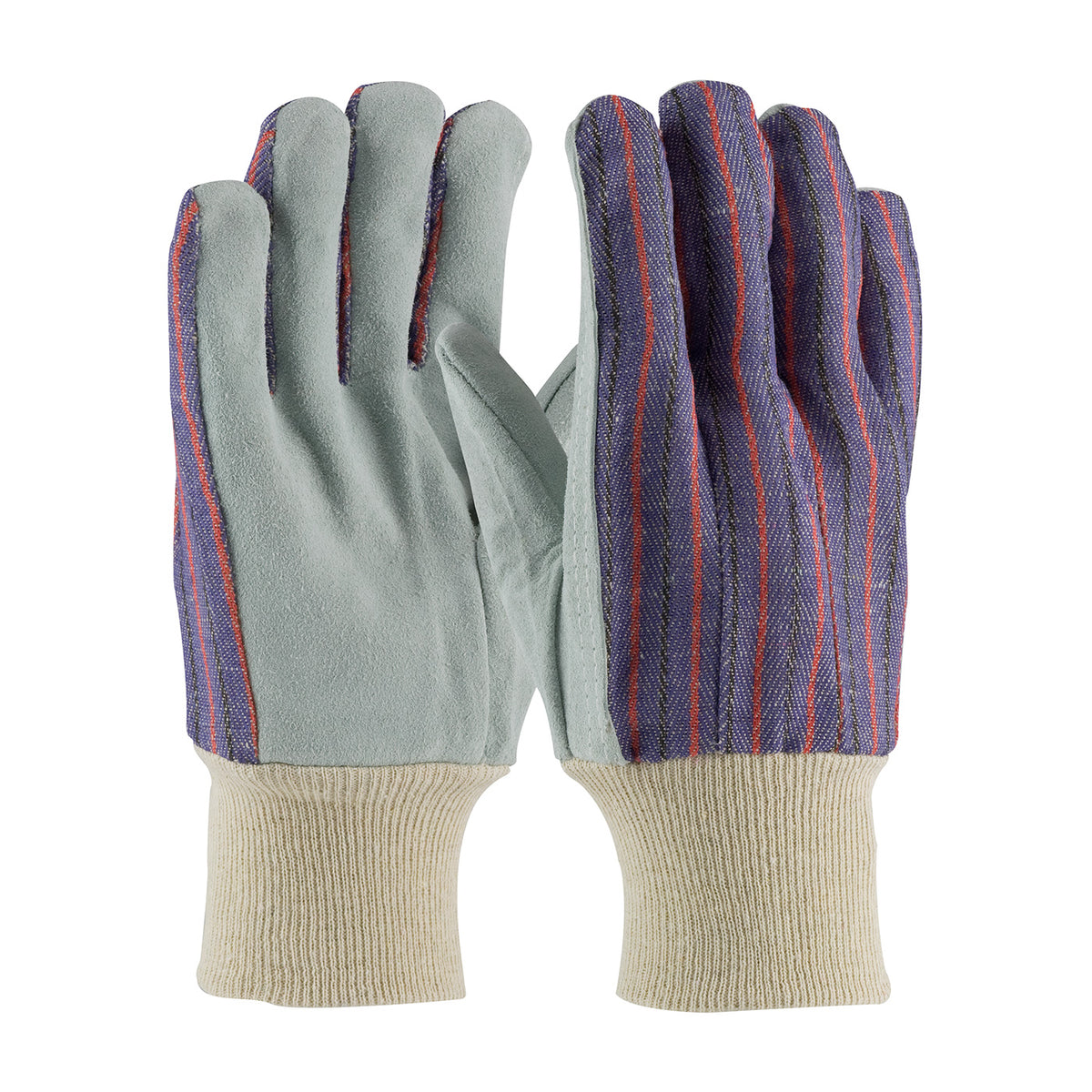 PIP Regular Grade Split Cowhide Leather Palm Glove with Fabric Back - Men's – MENS