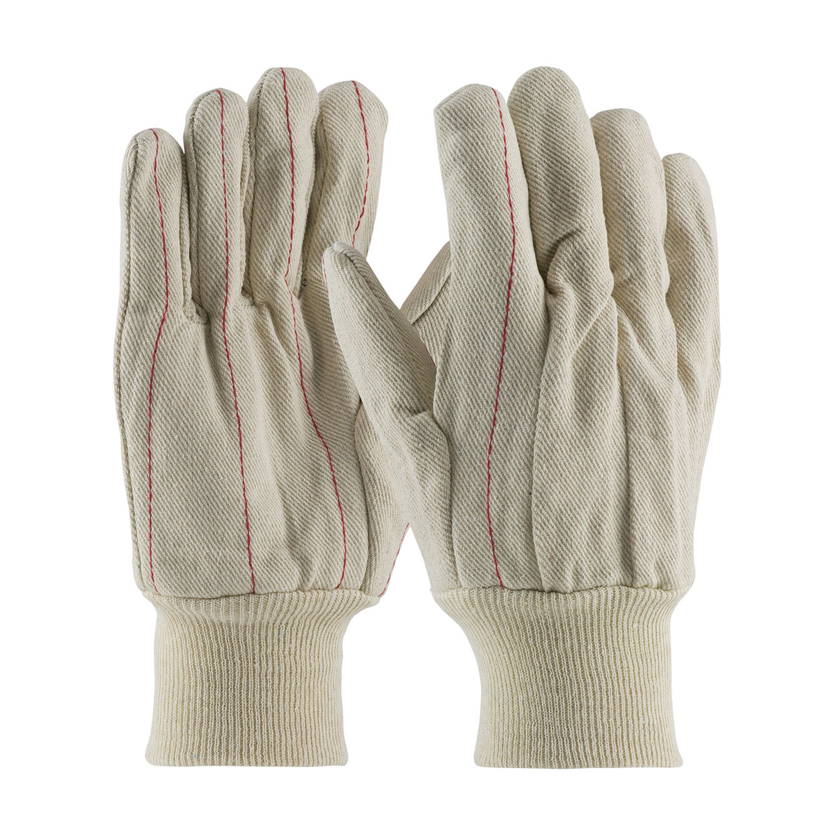 PIP Cotton Canvas Double Palm Glove with Nap-In Finish - Knit Wrist – MENS