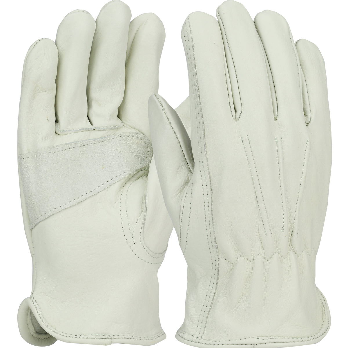 PIP Premium Grade Top Grain Cowhide Leather Drivers Glove with Reinforced Palm Patch - Keystone Thumb