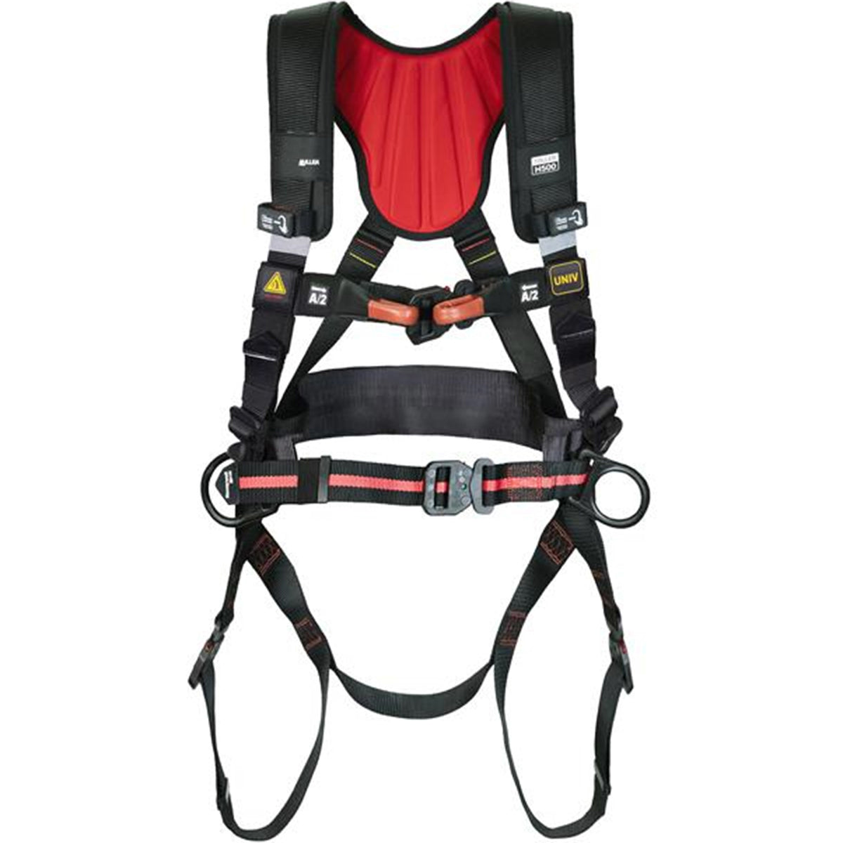 Miller Arc Flash Full-Body Safety Harness, with 5 Points of Adjustment, with Dielectric Back / Side D-Rings, and Quick-Connect Chest &amp; Leg Buckles