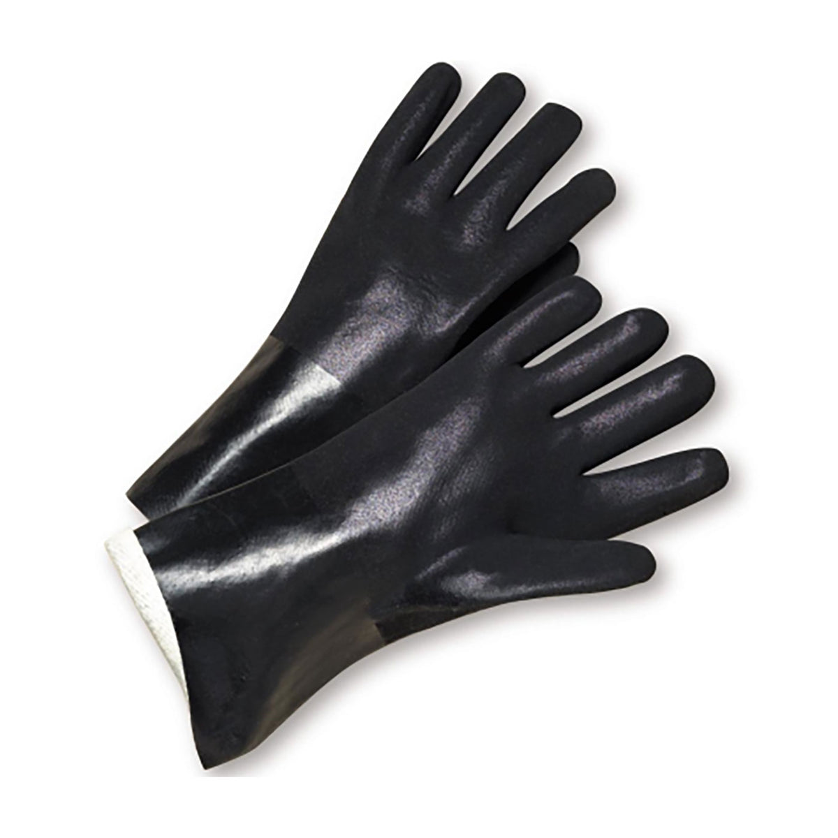 PIP PVC Dipped Glove with Jersey Liner and Rough Sandy Finish - 10" Length – L