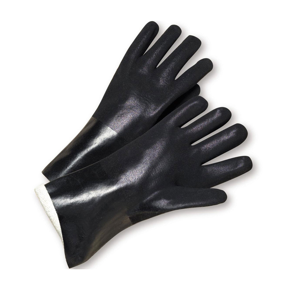 PIP PVC Dipped Glove with Jersey Liner and Rough Sandy Finish - 12" Length – L