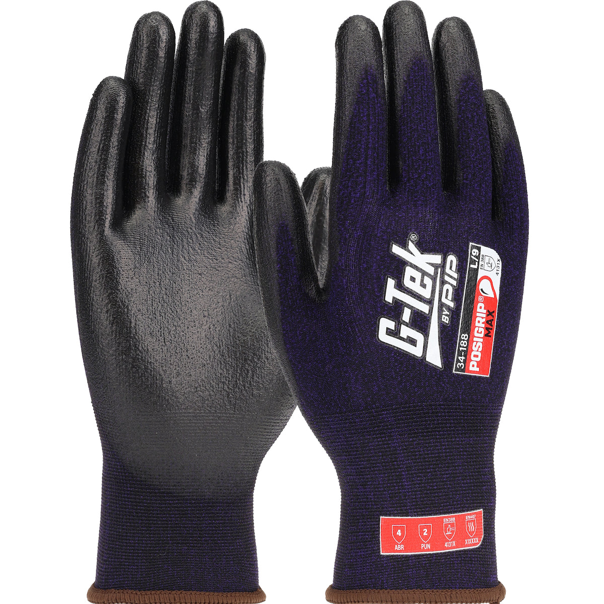 PIP Seamless Knit Nylon/Spandex Blended Glove with PosiGrip MAX™ Coating on Palm &amp; Fingers - Touchscreen