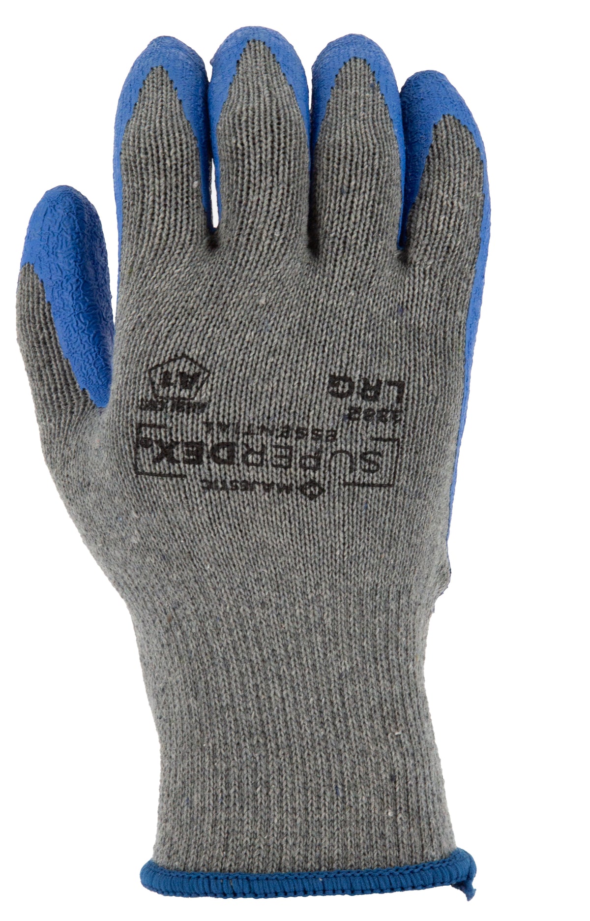 M-Safe Grip Glove with Wrinkled Latex Palm on Cotton/Poly Liner
