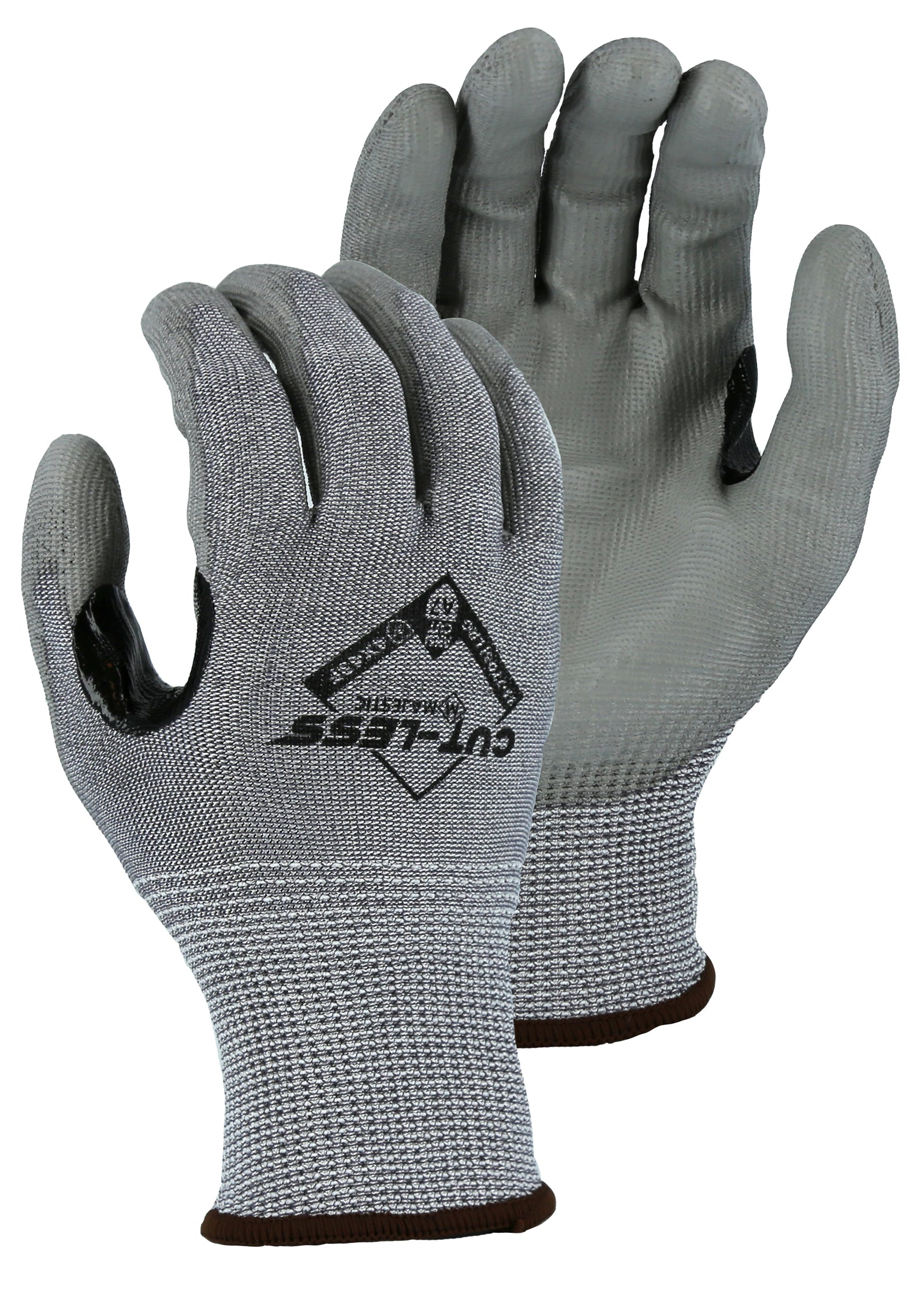 Cut-Less Korplex Glove with Polyurethane Palm, 13g, ANSI A7