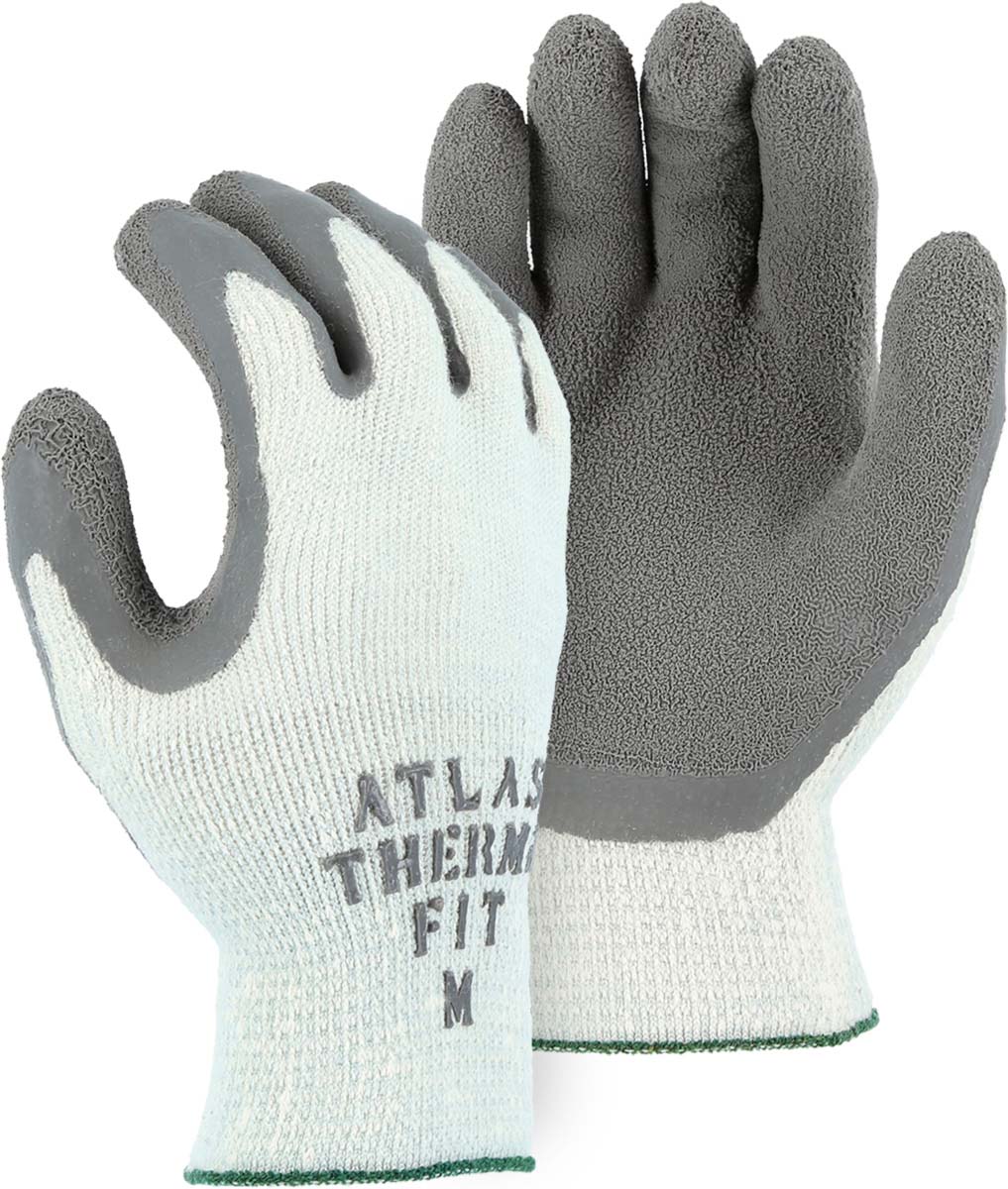 Atlas Wrinkled Latex Palm Coated Glove with Cotton/Poly Seamless Knit Liner