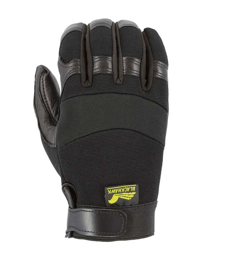 Black Hawk Mechanics Glove with Deerskin Palm and Stretch Knit Back