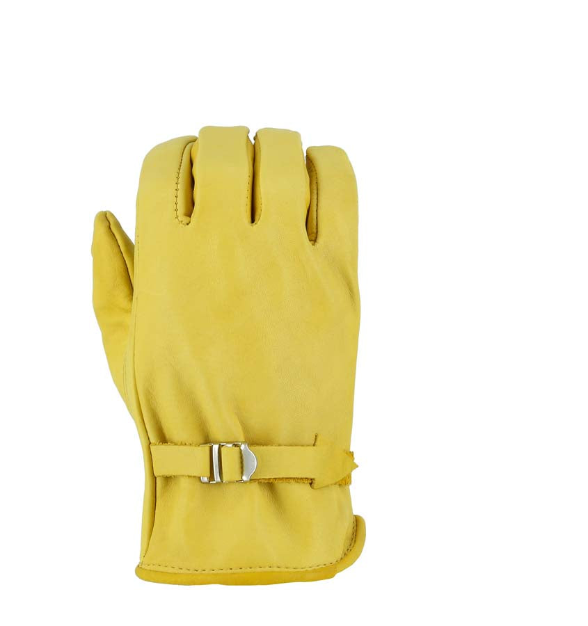 Cowhide Drivers Glove with Wrist Strap