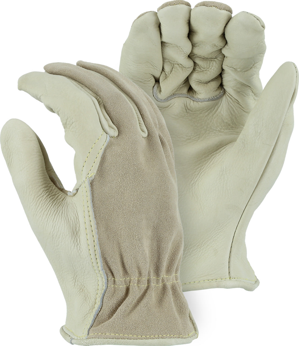 B-Grade Combination Cowhide Drivers Glove