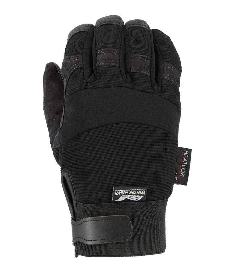 Winter Lined Armor Skin Mechanics Glove with PVC Double Palm and Heatlok Lining
