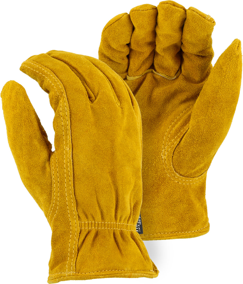 Thinsulate Winter Lined Split Cowhide Drivers Glove with Double Stitching