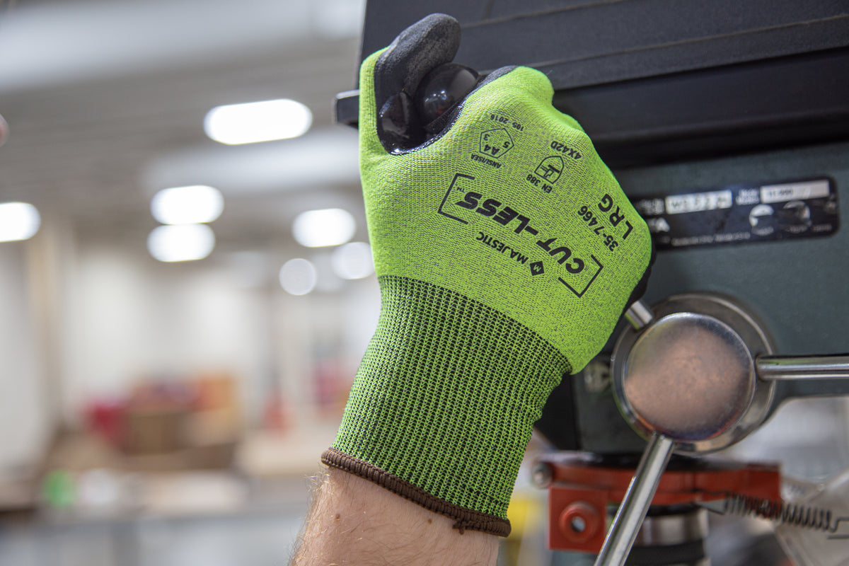 Cut-Less Korplex Glove with Premium Foam Palm, 18g, ANSI A4