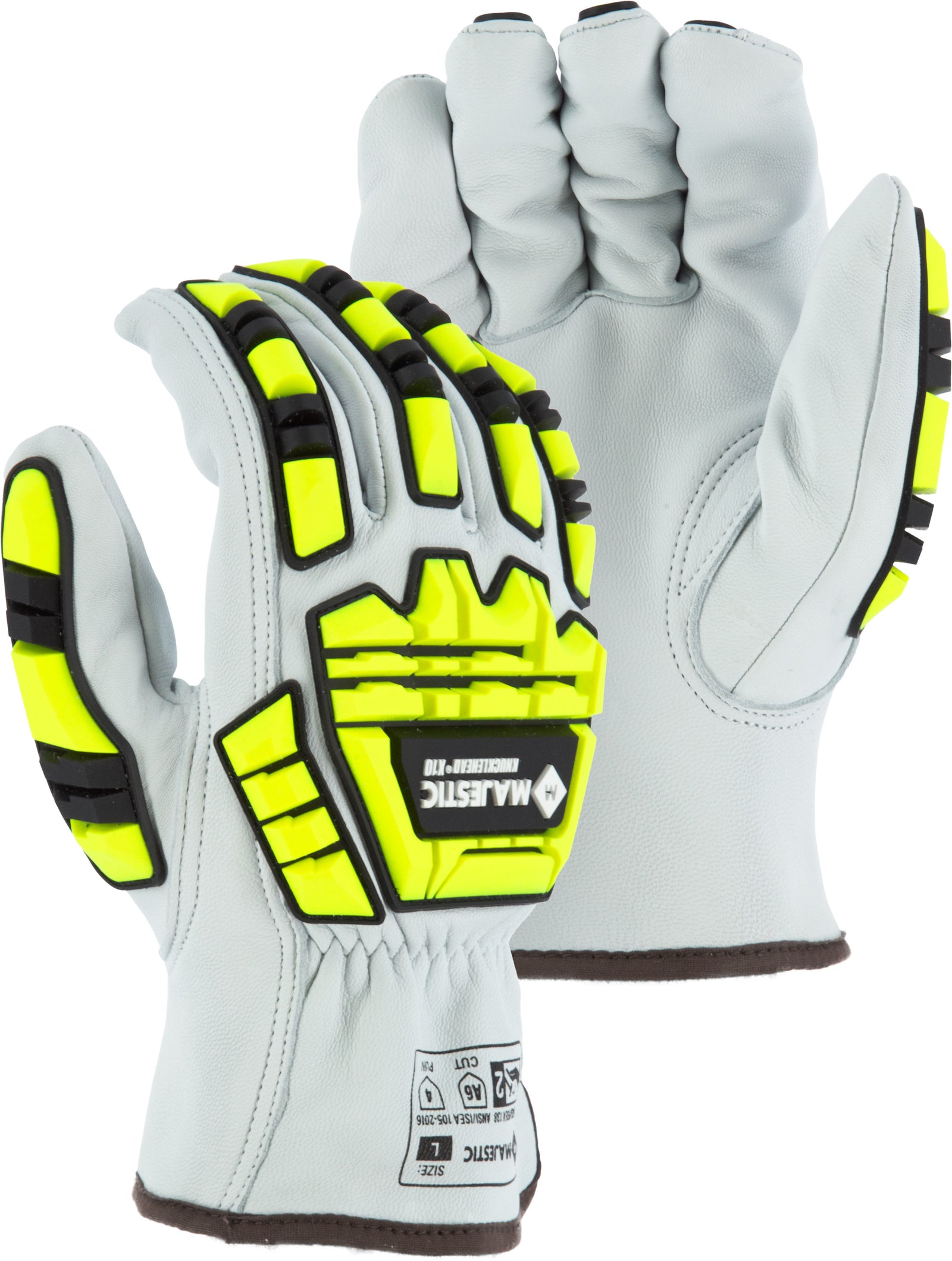 X10 Cut-Less Goatskin Drivers Glove with Impact Protection, A6