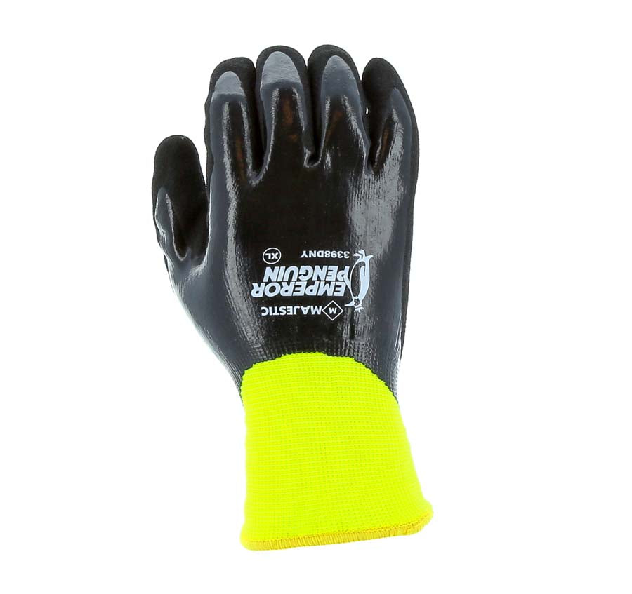 Emperor Penguin Winter Lined Nylon Glove with Closed-Cell Nitrile Dip Palm