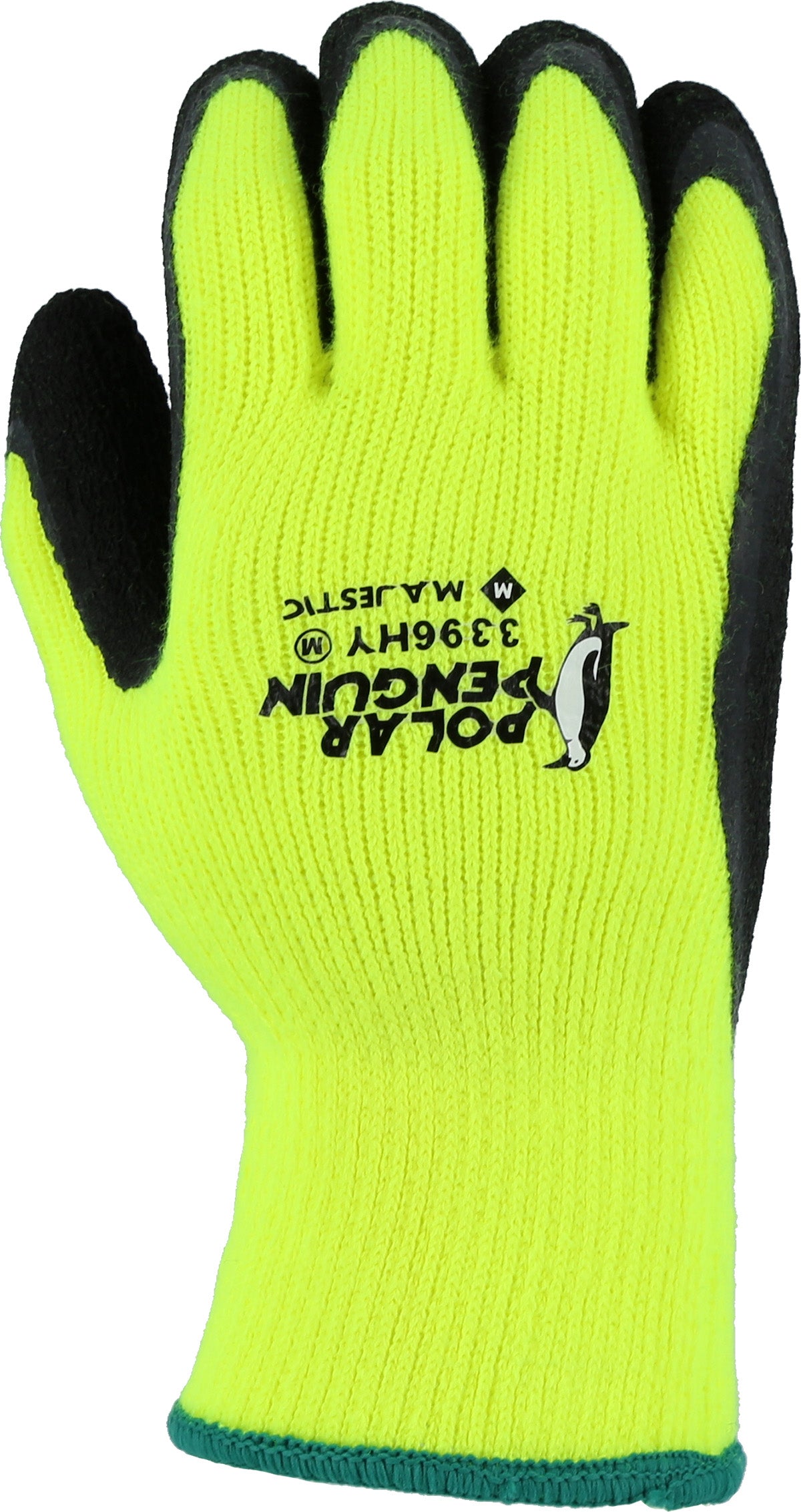 Polar Penguin Winter Lined Napped Terry Glove with Foam Latex Dipped Palm