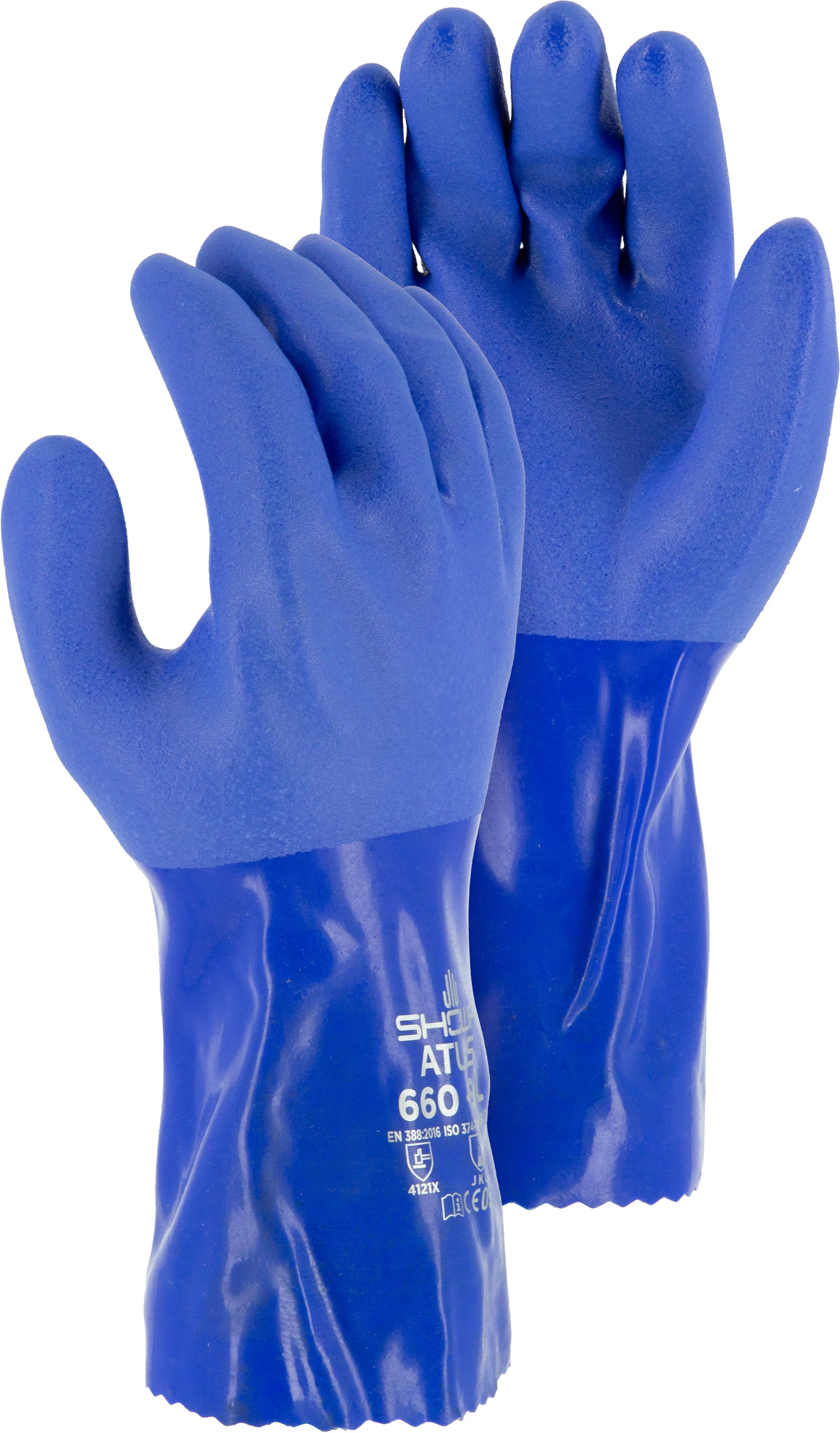 Atlas Triple Dipped 12” PVC Glove with Interlock Liner