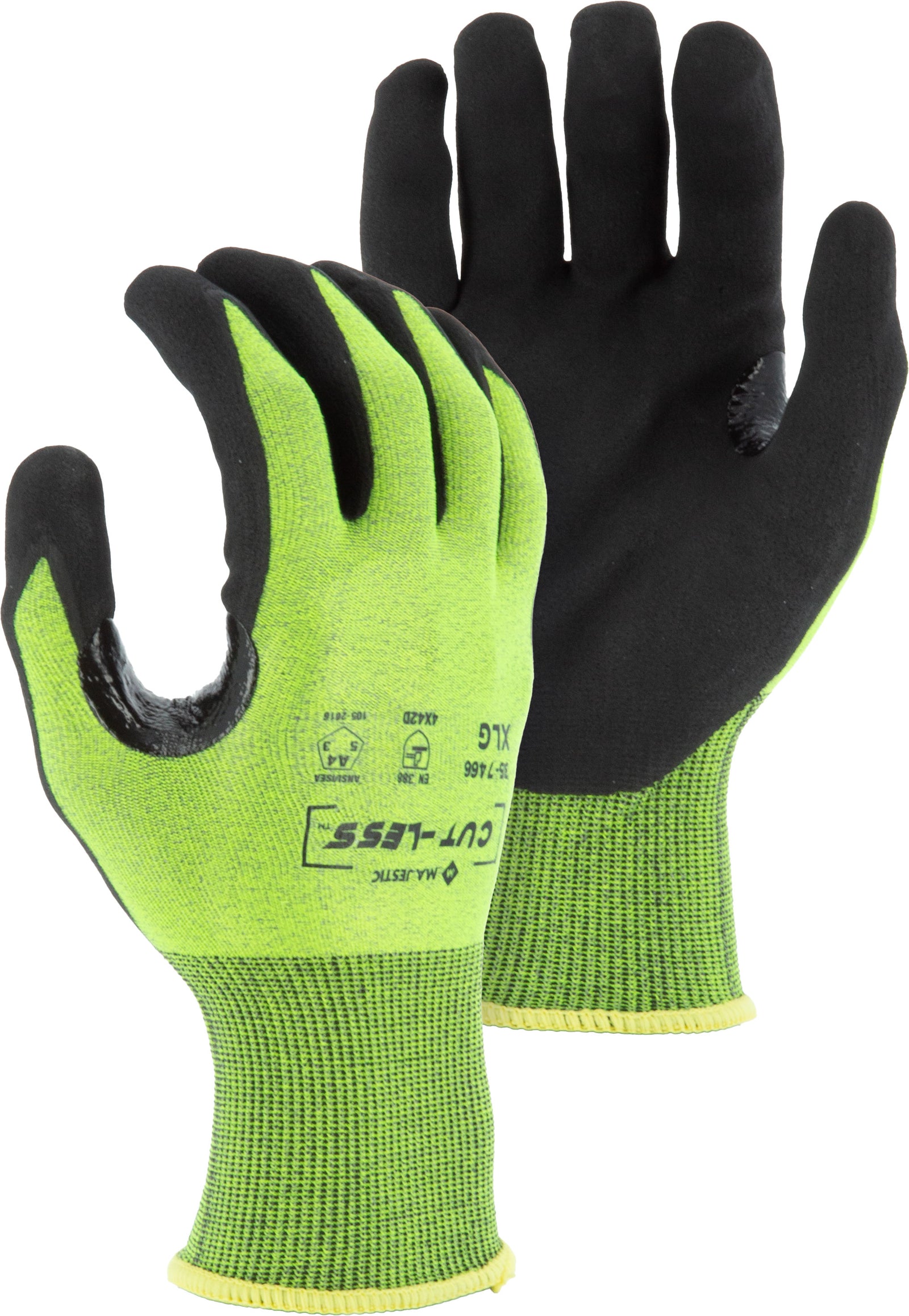 Cut-Less Korplex Glove with Premium Foam Palm, 18g, ANSI A4