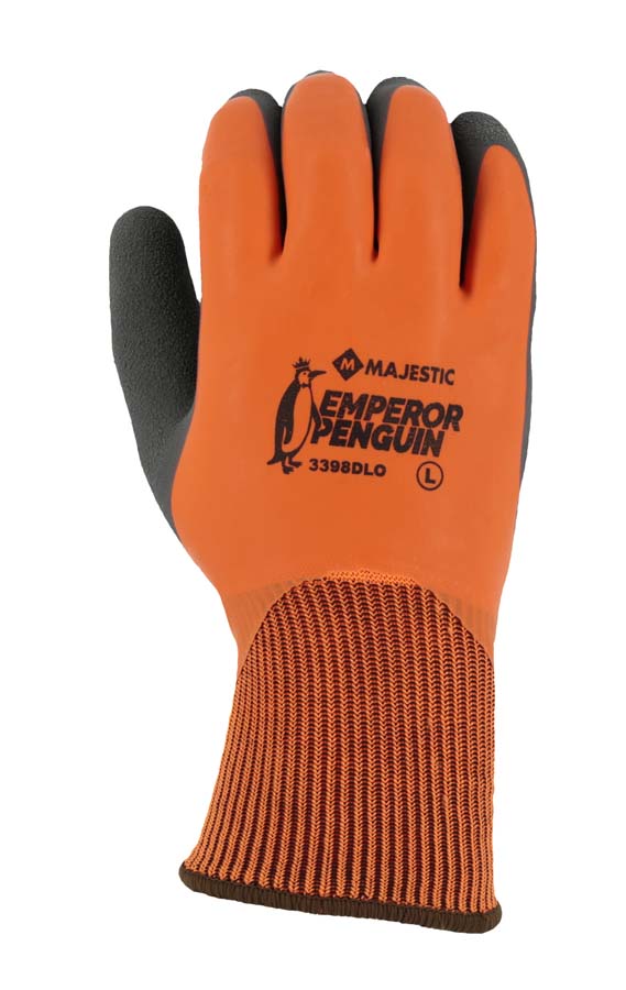 Emperor Penguin Winter Lined Nylon Glove with Closed-Cell Latex Dip and Sandy Latex Palm