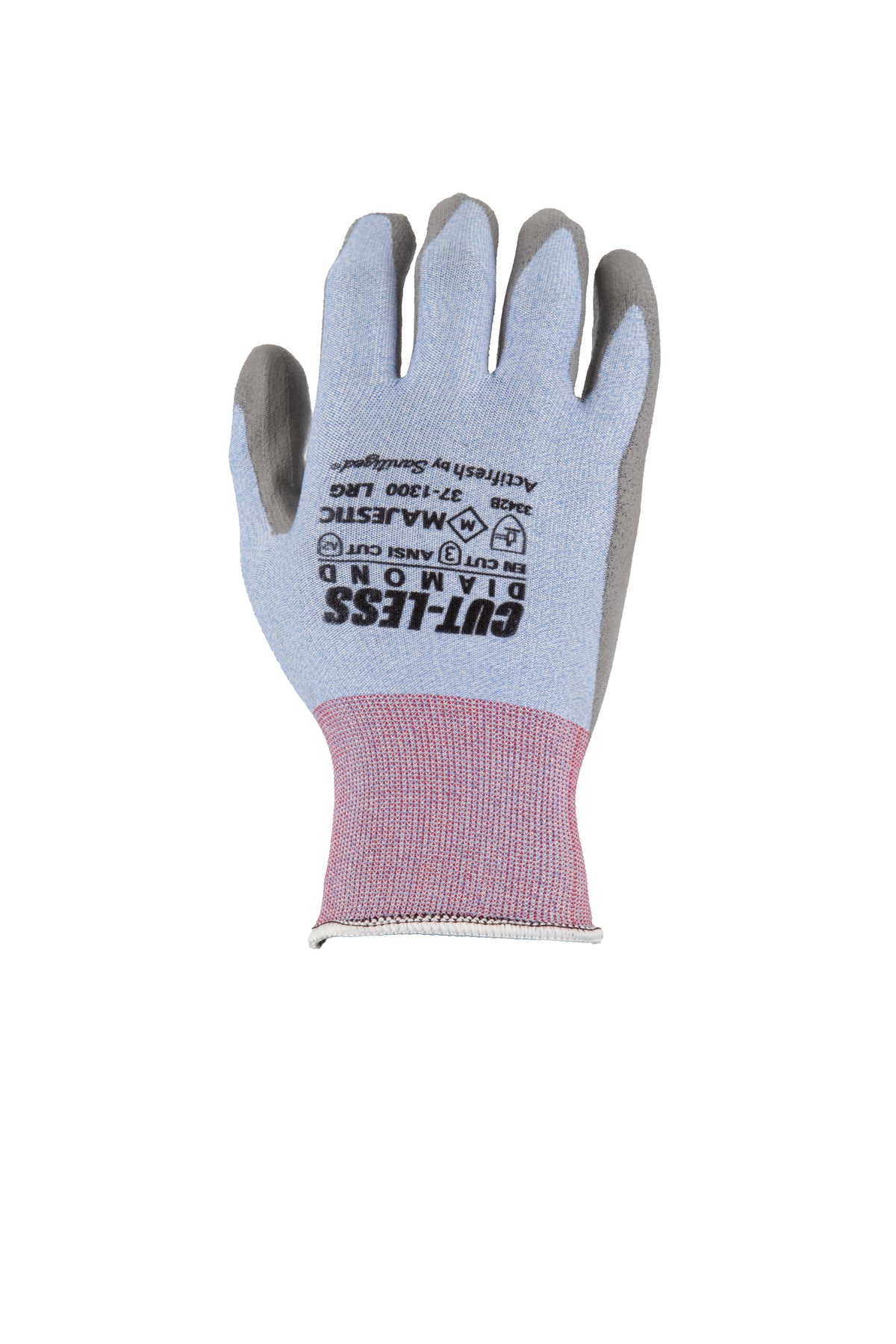 Cut-Less Dyneema Glove with Polyurethane Palm, 18g, ANSI A2