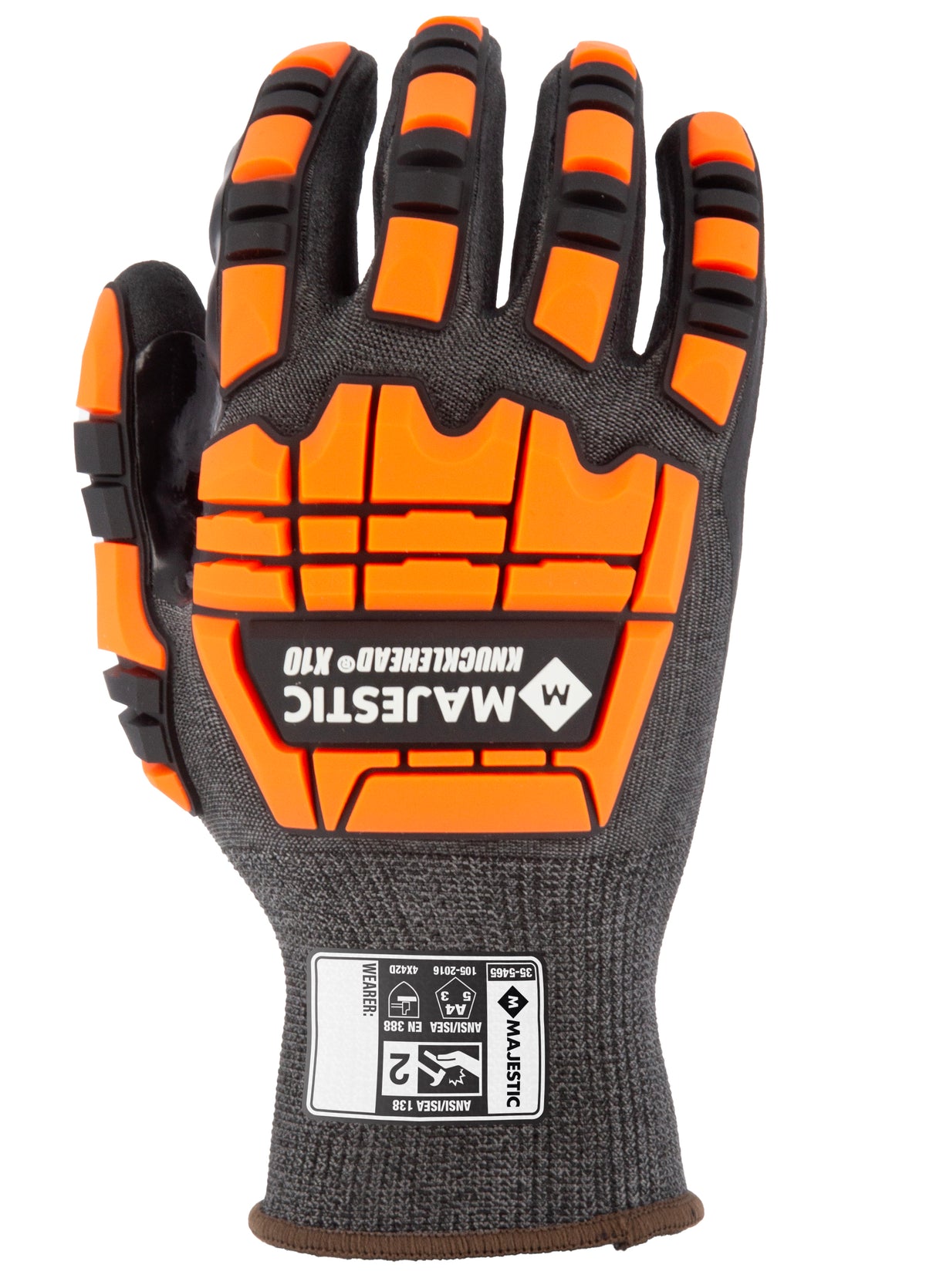 X-10 Korplex Glove with Foam Nitrile Palm, 18g, ANSI A4