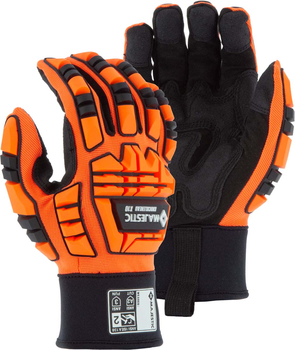 Knucklehead X10 Armor Skin Mechanics Glove with Impact Protection