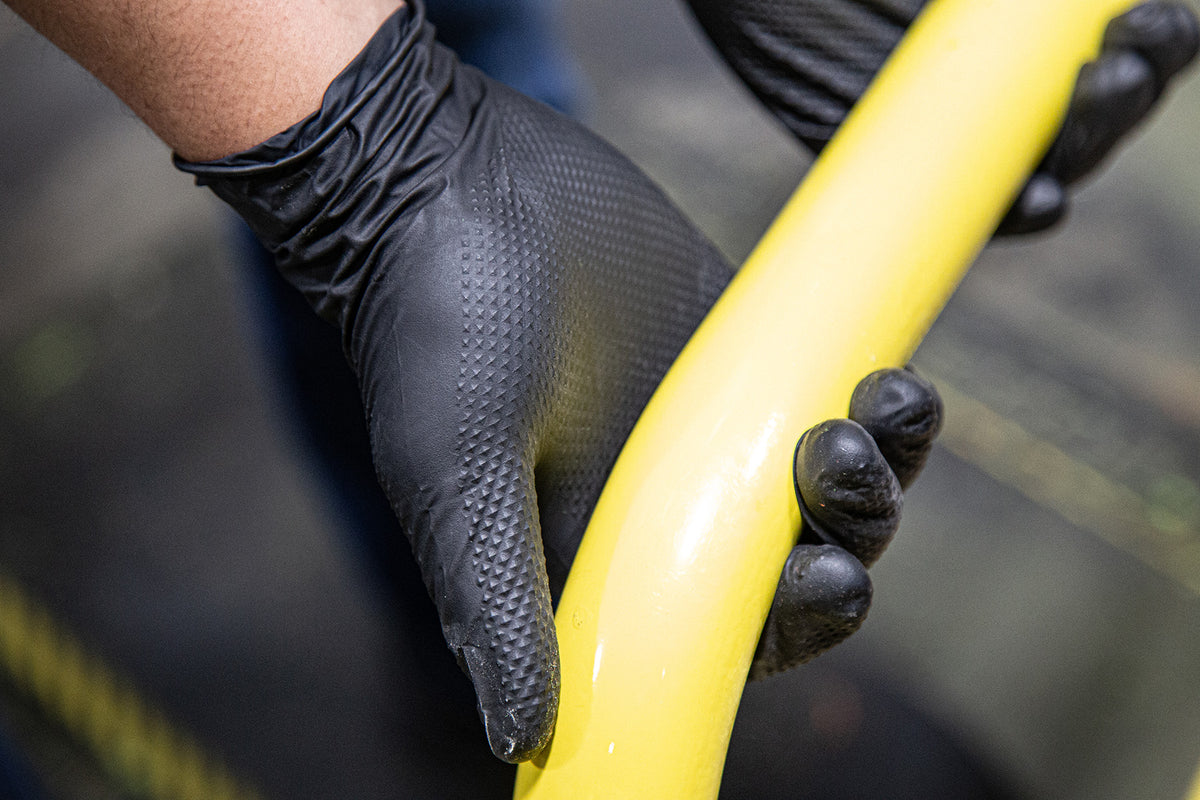 Super Grip Exam Grade Disposable Gloves with Diamond Grip Pattern
