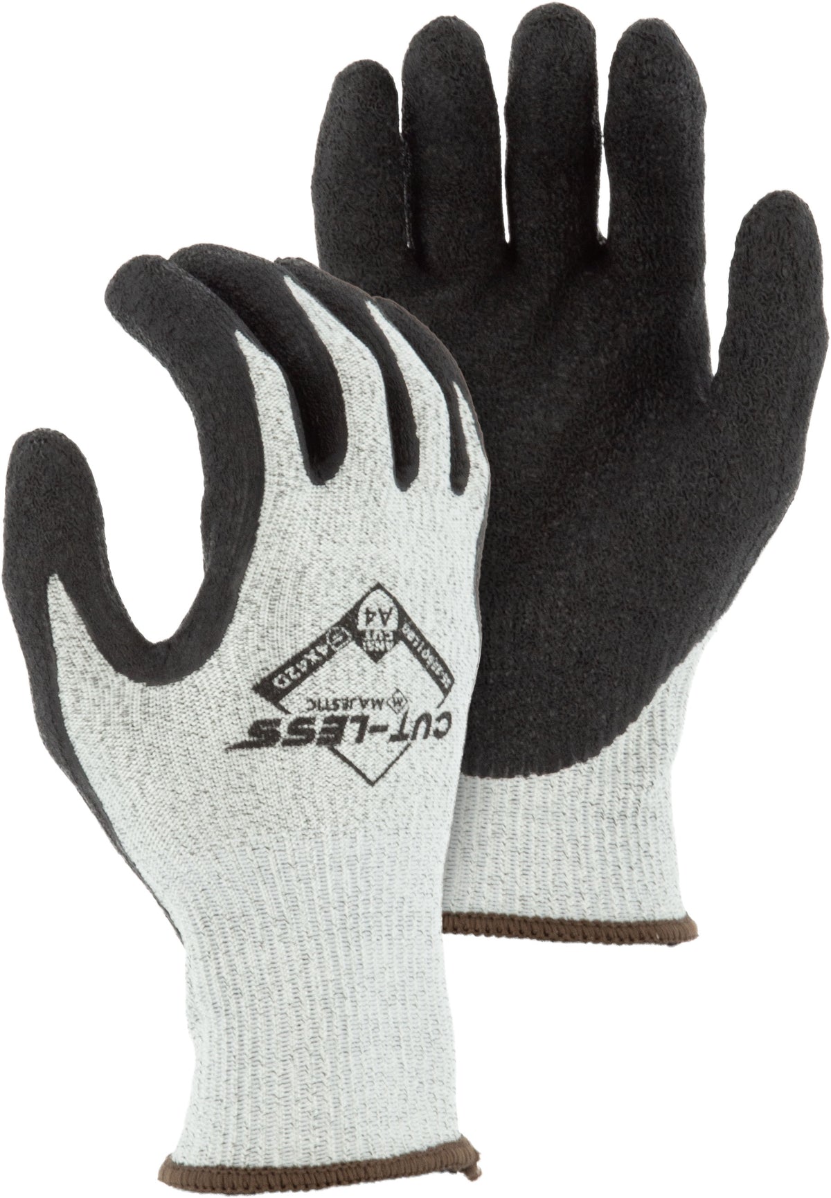 Cut-Less Korplex Glove with Crinkle Latex Palm, 13g, ANSI A5