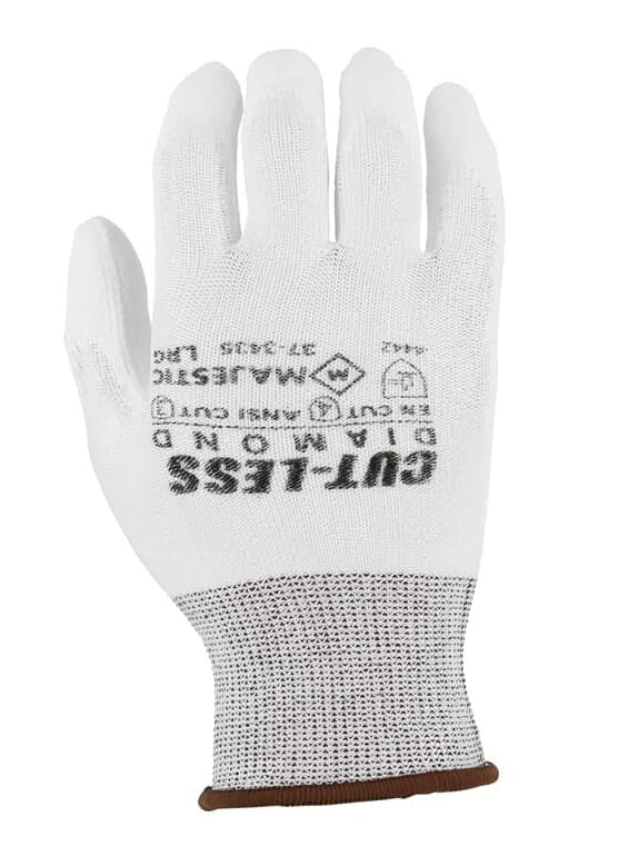 Cut-Less Dyneema Glove with Polyurethane Palm, 13g, ANSI A3