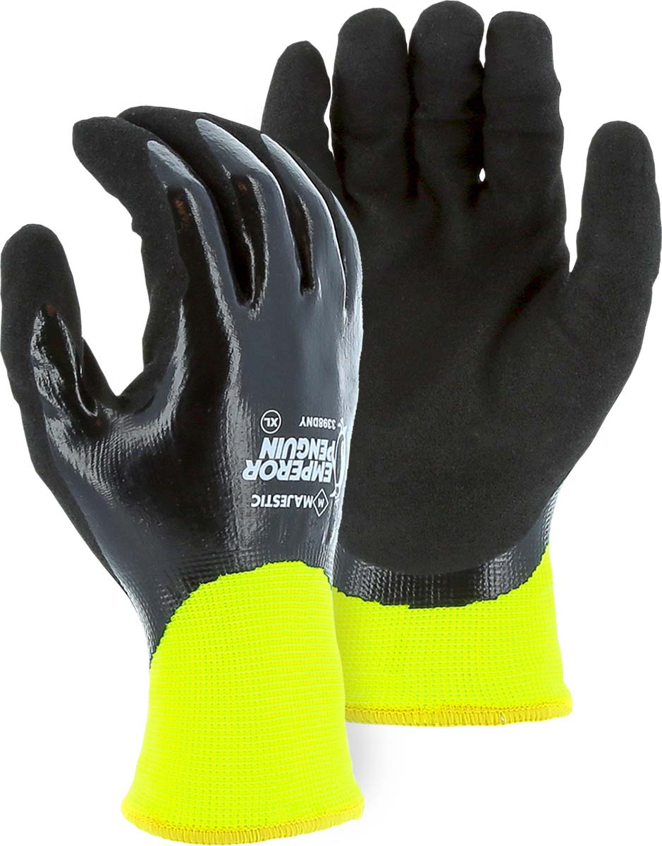 Emperor Penguin Winter Lined Nylon Glove with Closed-Cell Nitrile Dip Palm