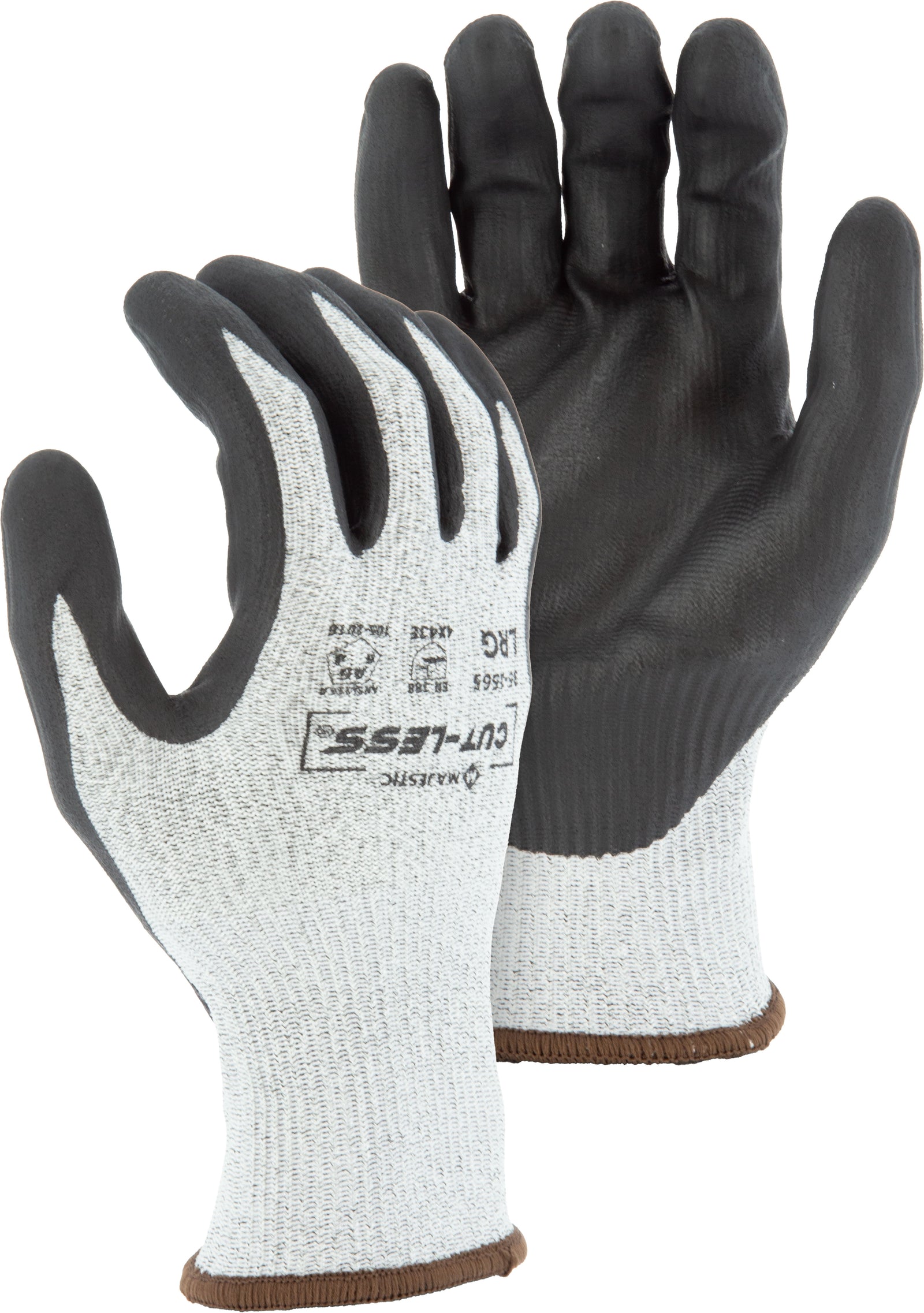 Cut-Less Korplex Glove with Foam Nitrile Palm, 13g, ANSI A4
