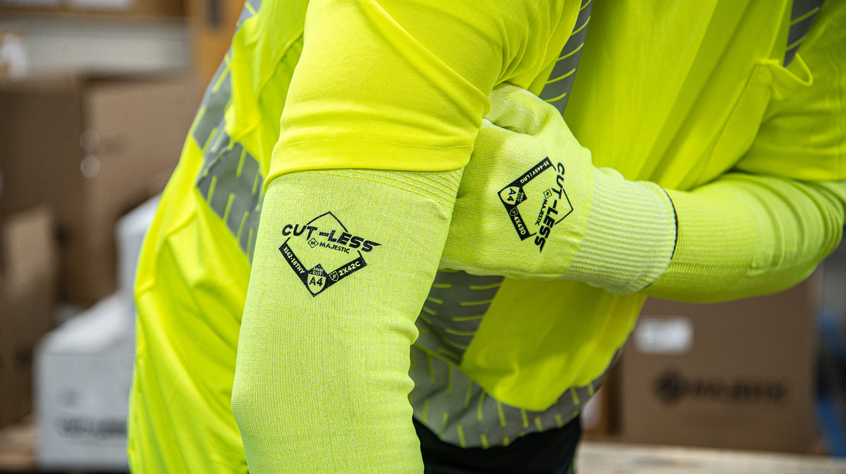 Cut-Less Korplex Cut Resistant Sleeves w/ Thumb Hole, ANSI A4