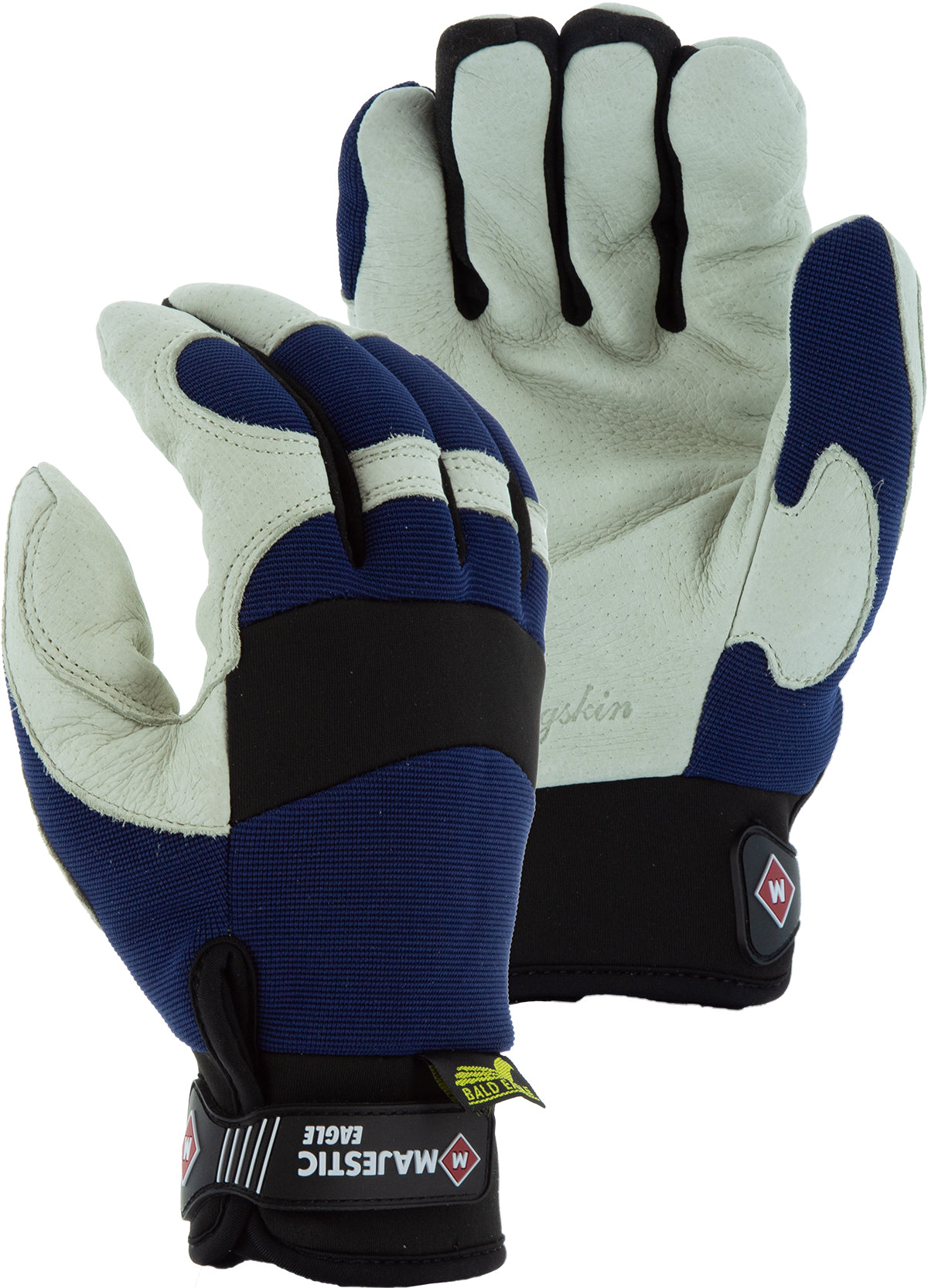 Thinsulate Winter Lined Bald Eagle Mechanics Glove with Pigskin Palm and Knit Back