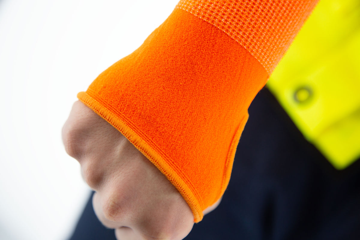 Cut-less Korplex Cut Resistant Sleeve with Hook & Loop Closure, ANSI A6
