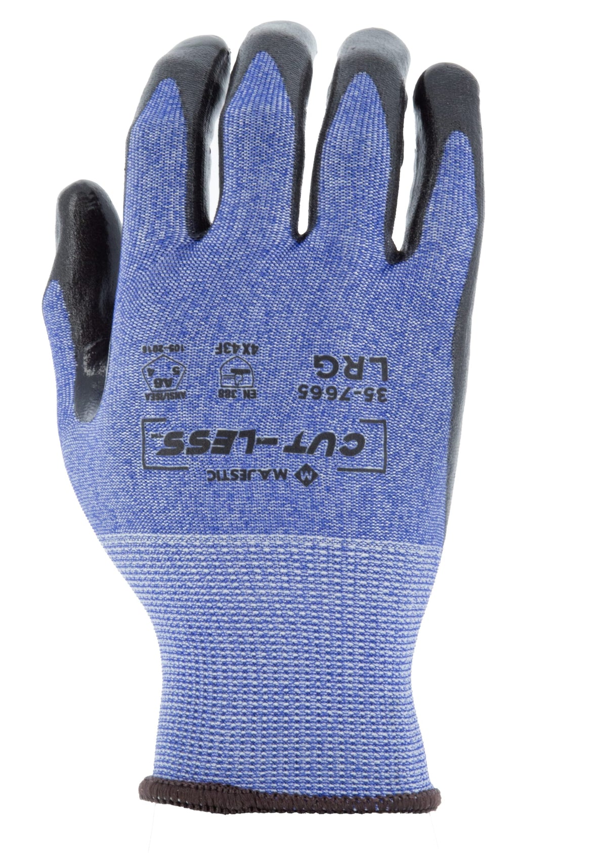 Cut-Less Korplex Glove with Foam Nitrile Palm, ANSI A6