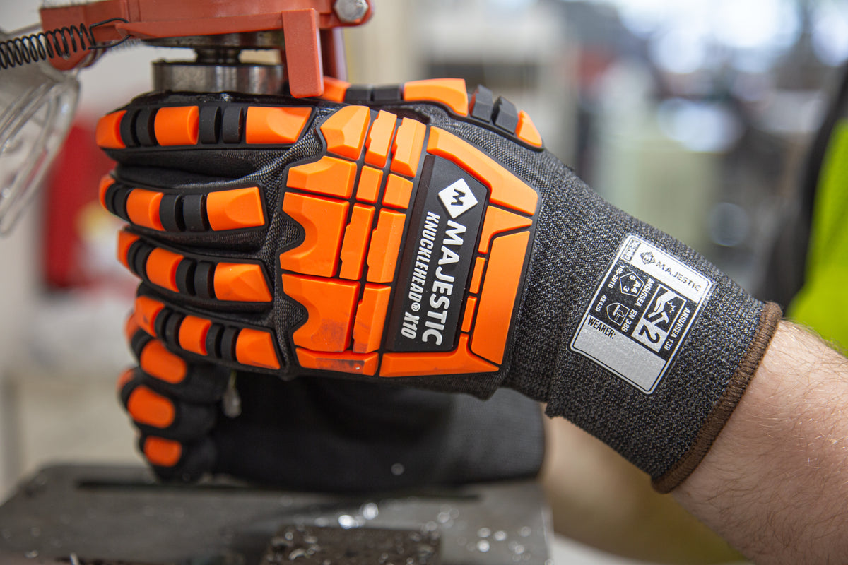 X-10 Korplex Glove with Foam Nitrile Palm, 18g, ANSI A4