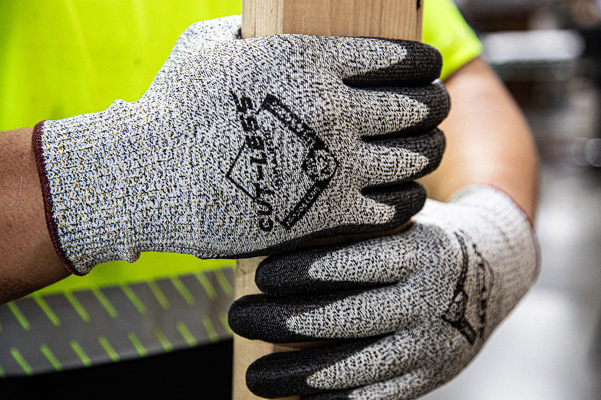 Cut-Less Korplex Glove with Polyurethane Palm, 13g, ANSI A2