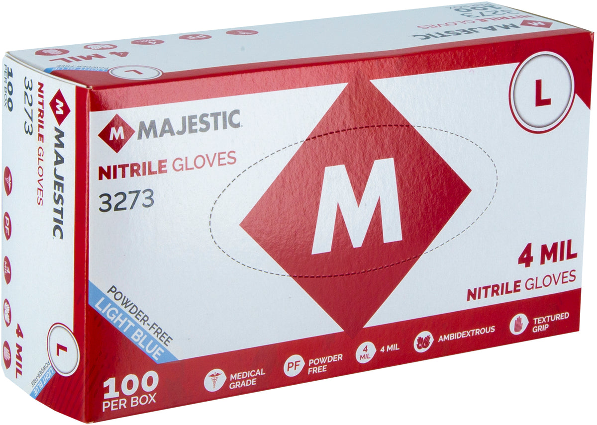 Disposable Exam Grade Nitrile Glove, Powder-Free