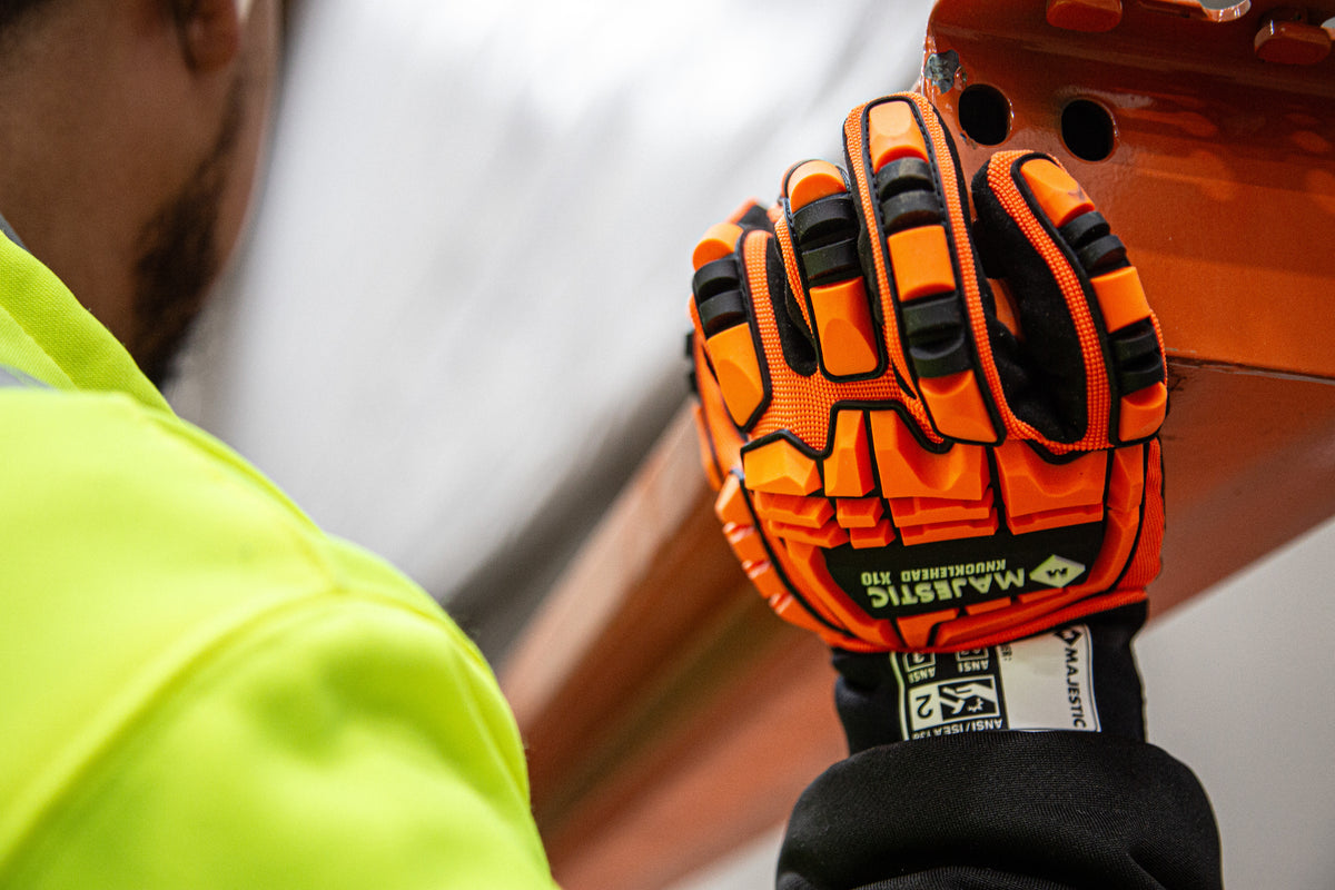 Knucklehead X10 Armor Skin Mechanics Glove with Impact Protection