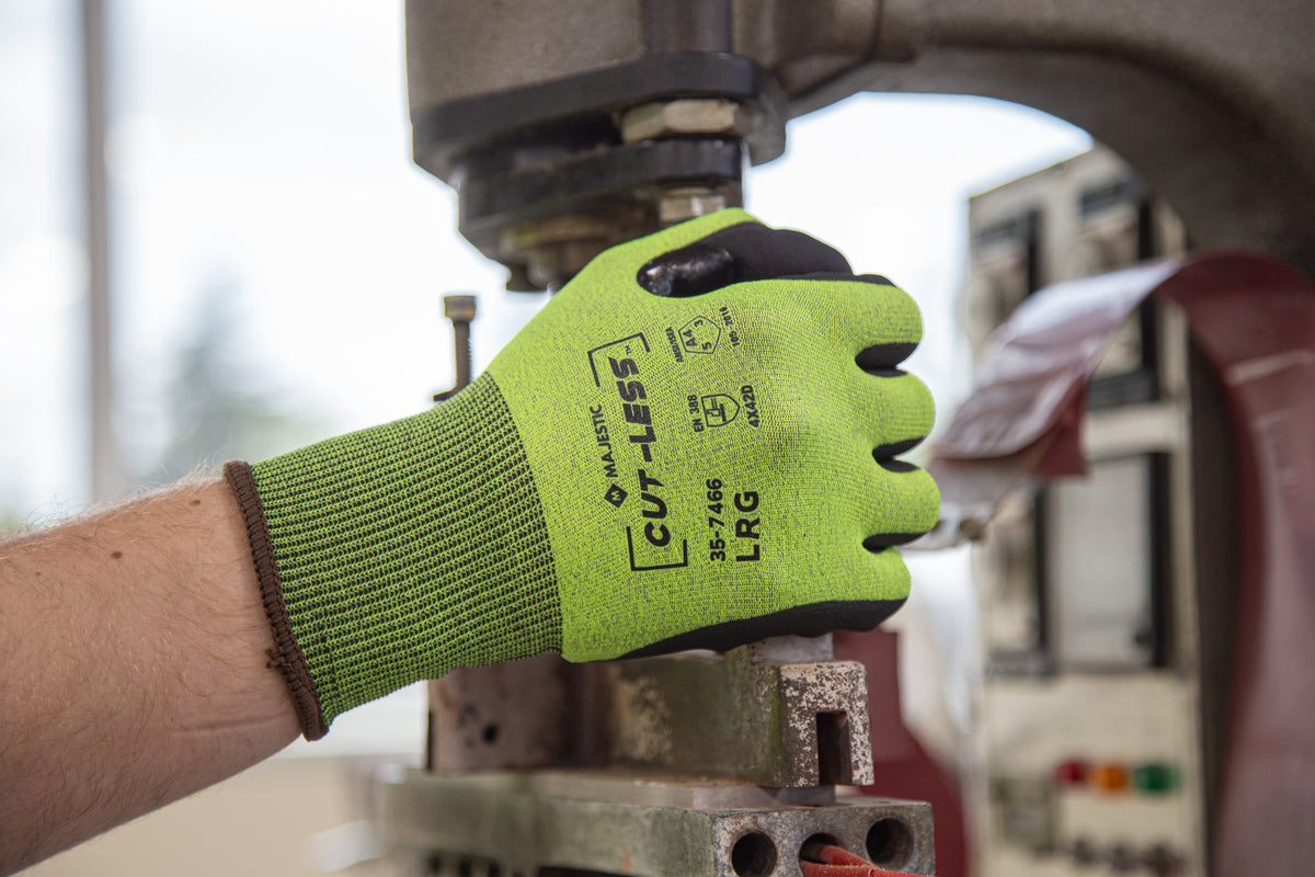 Cut-Less Korplex Glove with Premium Foam Palm, 18g, ANSI A4