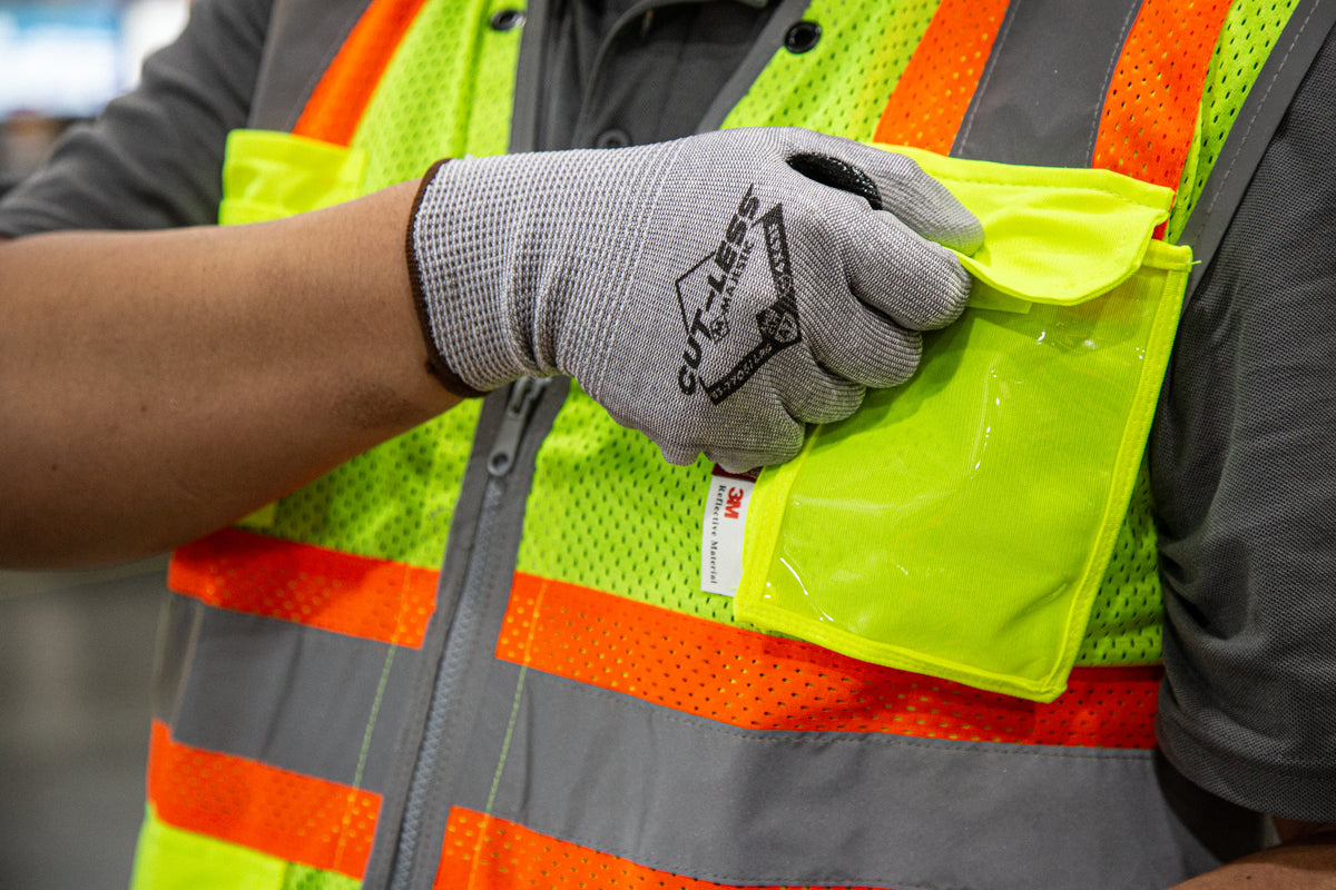 Cut-Less Korplex Glove with Polyurethane Palm, 13g, ANSI A7
