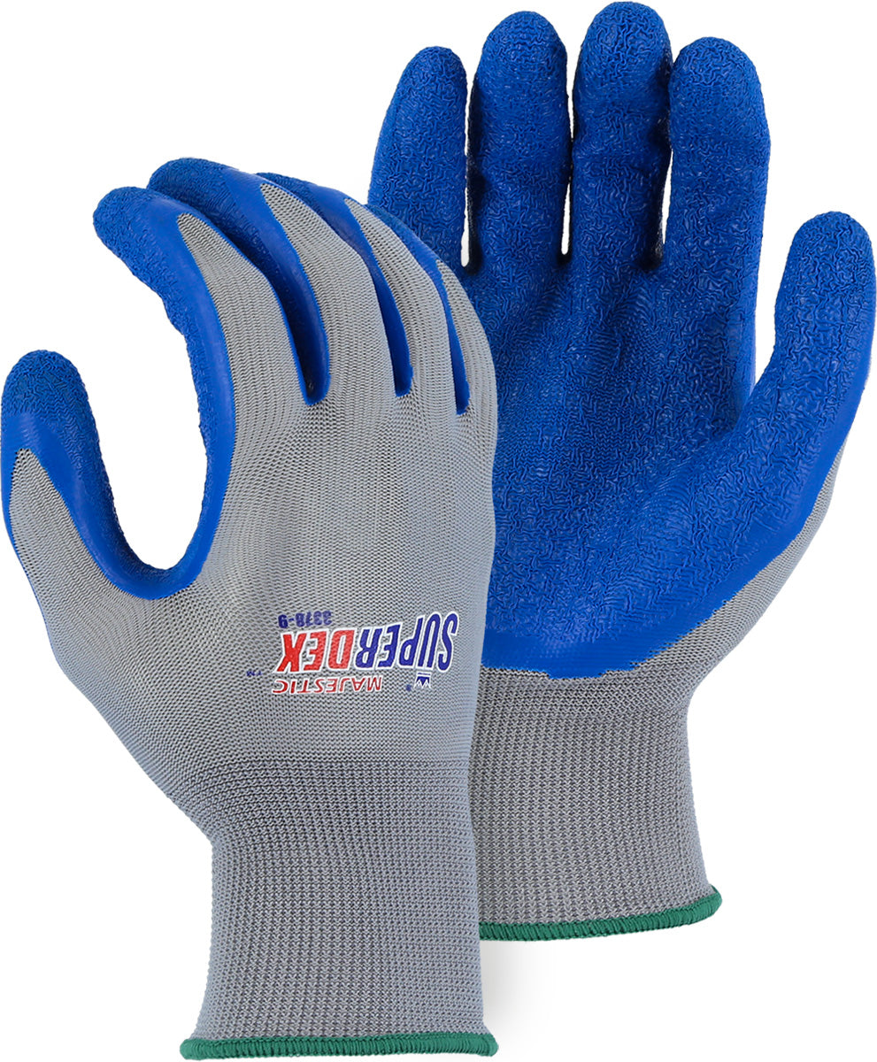 Lightweight SuperDex Latex Palm Dipped Glove on Nylon Liner