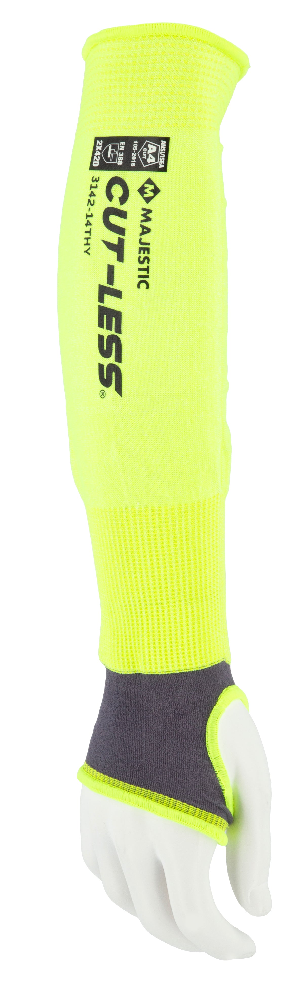 Cut-Less Korplex Cut Resistant Sleeves w/ Thumb Hole, ANSI A4