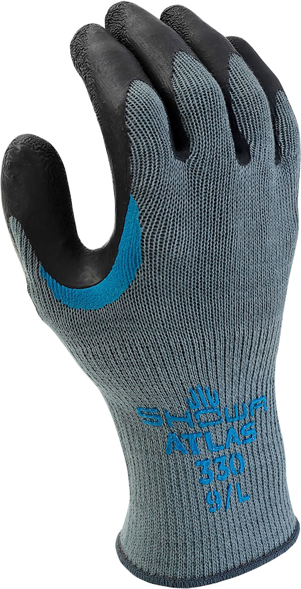 Atlas Wrinkled Latex Palm Coated Glove with Cotton/Poly Seamless Knit Liner